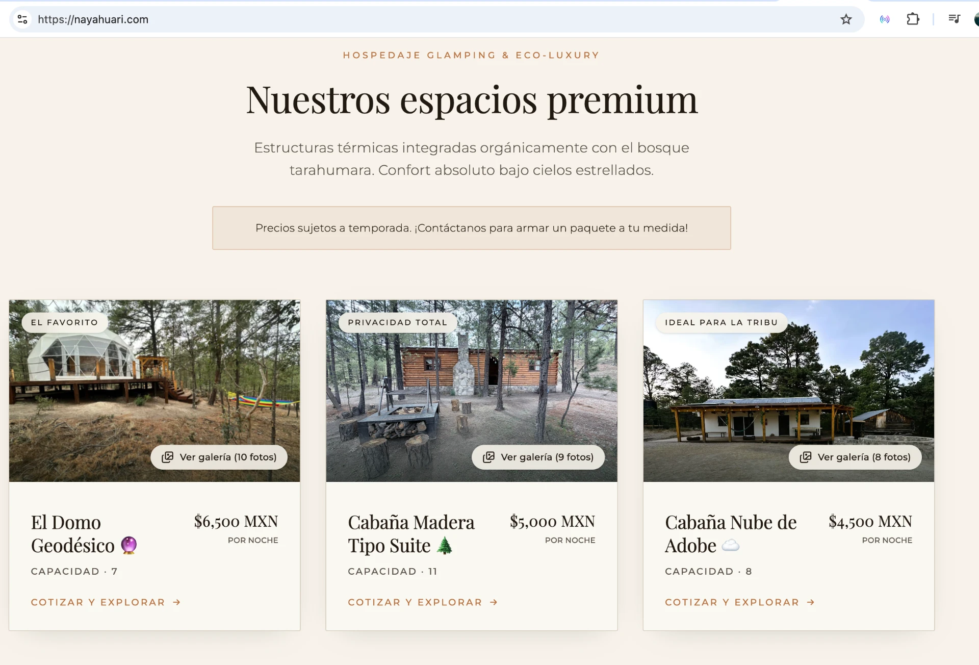 Nayáhuari: catálogo de espacios y hospedajes