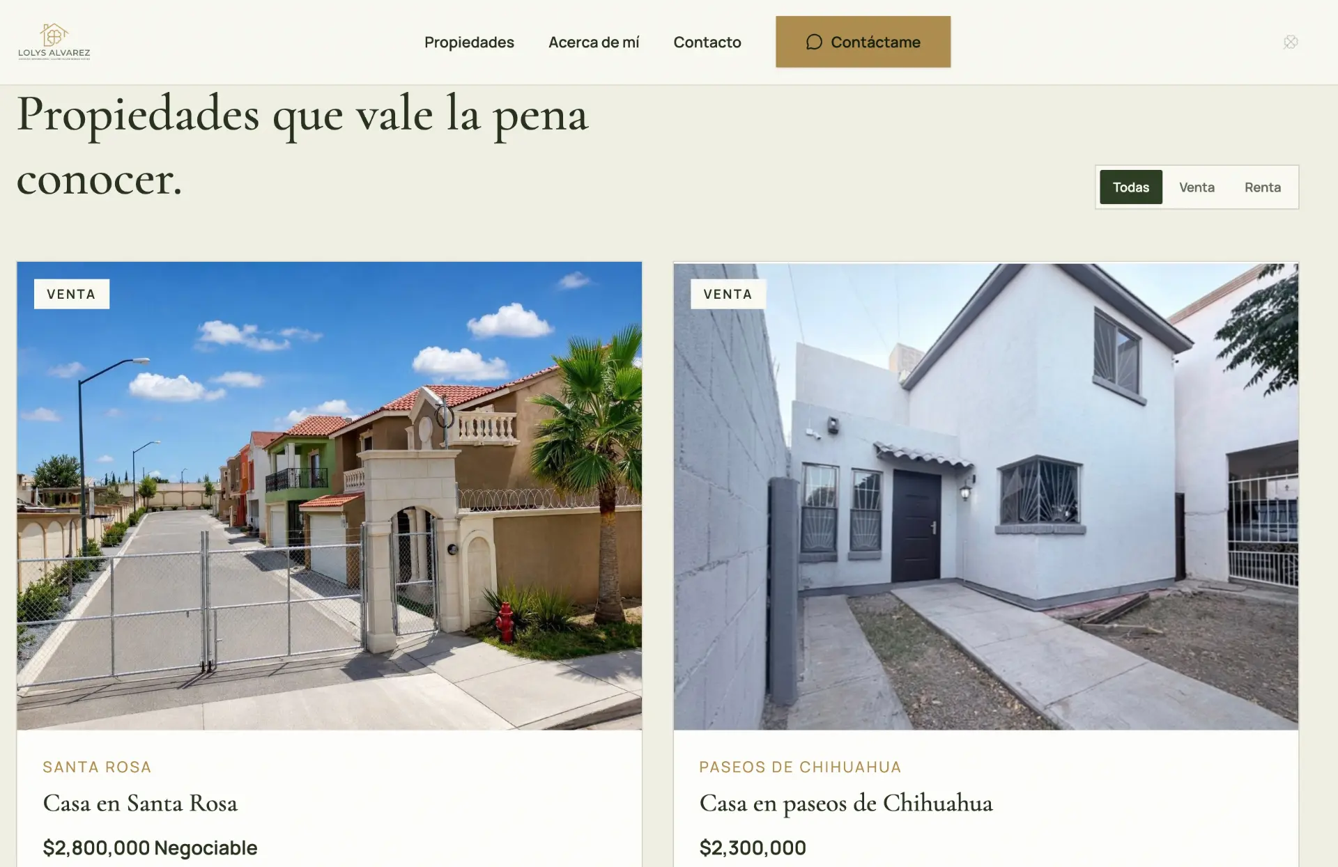 Catálogo de propiedades de Clover House